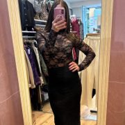 Lace skirt with underskirt