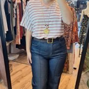 Ριγέ μπλούζα