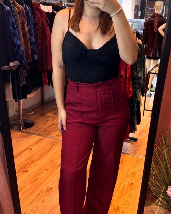 Wide leg trousers