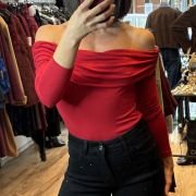 Off-shoulder bodysuit