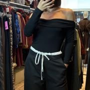 Off-shoulder bodysuit